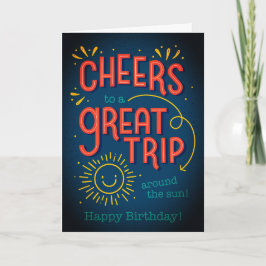 Modern Quote Birthday Card Karte