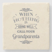 Modern Quote Keepsake Steinuntersetzer (Vorderseite)