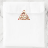 Modern Rabbit Coffee Triangle Tech Decal Dreieckiger Aufkleber (Tasche)