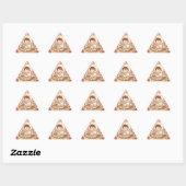 Modern Rabbit Coffee Triangle Tech Decal Dreieckiger Aufkleber (Blatt)