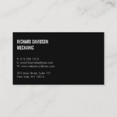 Modern Racing Flag Logo in Blue Automotive Visitenkarte (Rückseite)