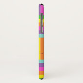 Modern Rainbow Abstrakt Script Name Monogram Case-Mate iPhone Hülle (Hinten/Links)