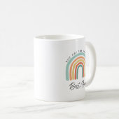 Modern Rainbow Best Mama Mothers Day Gift Kaffeetasse (VorderseiteRechts)