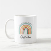 Modern Rainbow Best Mama Mothers Day Gift Kaffeetasse (Links)