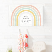 Modern Rainbow Birthday Banner (Insitu)