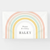 Modern Rainbow Birthday Banner (Horizontal)
