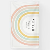 Modern Rainbow Birthday Banner (Vertikal)