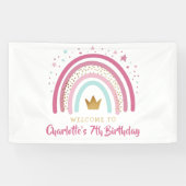 Modern Rainbow Birthday Banner (Horizontal)