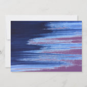 Modern Rainbow Christmas Tree Trendy Navy Blue Einladung (Rückseite)