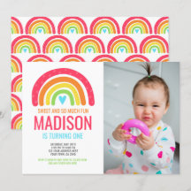 Modern Rainbow First Birthday