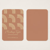 Modern Rainbow Personalisiert Earring Display Card (Vorne & Hinten)