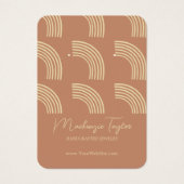 Modern Rainbow Personalisiert Earring Display Card (Vorderseite)