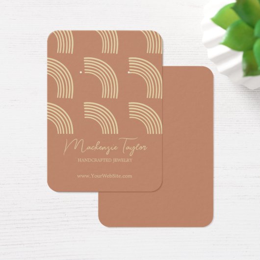 Modern Rainbow Personalisiert Earring Display Card (Schreibtisch)