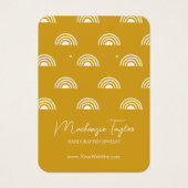 Modern Rainbow Personalisiert Earring Display Card (Vorderseite)