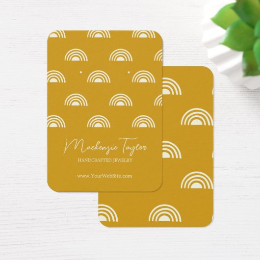 Modern Rainbow Personalisiert Earring Display Card (Schreibtisch)