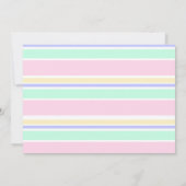 Modern Rainbow & Stars 'ONE' 1. Geburtstag Party Einladung (Rückseite)