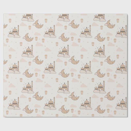 Modern Ramadan Eid Mubarak Eid & Ramadan Geschenkpapier (Flach)