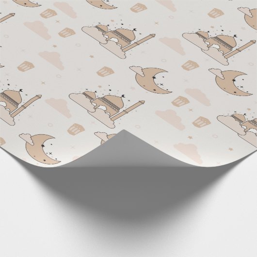 Modern Ramadan Eid Mubarak Eid & Ramadan Geschenkpapier (Ecke)