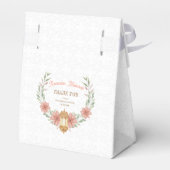 Modern Ramadan | Eid Mubarak Floral Wreath Lamp  Geschenkschachtel (Rückseite)