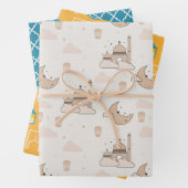 Modern Ramadan Kareem Eid Mubarak Happy Eid Geschenkpapier Set (Beispiel)