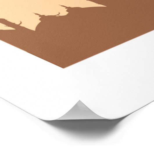 Modern Ramadan Mubarak Mosque Poster (Ecke)