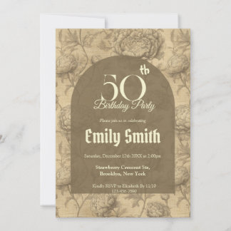 Modern Ranunculus Aesthetic Teen Birthday Einladung