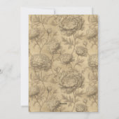 Modern Ranunculus Aesthetic Teen Birthday Einladung (Rückseite)