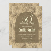 Modern Ranunculus Aesthetic Teen Birthday Einladung (Vorne/Hinten)