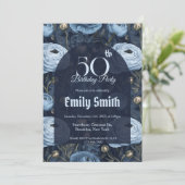 Modern Ranunculus Sparkle 60Th Birthday Einladung (Stehend Vorderseite)