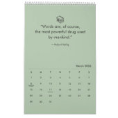 Modern Readers Quotes Colorful Book Lovers 2026 Kalender (Mär 2026)