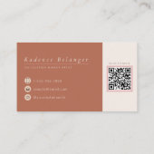 Modern Readymade Logo Photo Makeup Artist Visitenkarte (Rückseite)