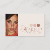 Modern Readymade Logo Photo Makeup Artist Visitenkarte (Vorderseite)