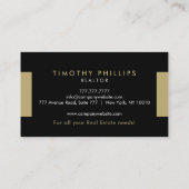 Modern Real Anwesen Agent Business Card Visitenkarte (Rückseite)