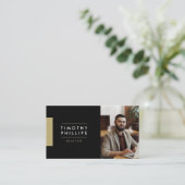 Modern Real Anwesen Agent Business Card Visitenkarte (Stehend Vorderseite)