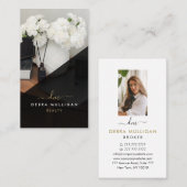 Modern Real Anwesen Agent Business Card Visitenkarte (Vorne/Hinten)