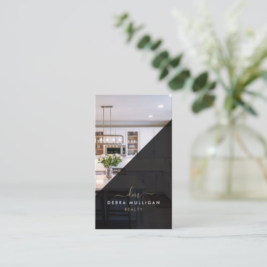 Modern Real Anwesen Agent Business Card Visitenkarte (Stehend Vorderseite)