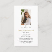 Modern Real Anwesen Agent Business Card Visitenkarte (Rückseite)