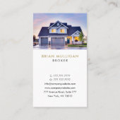 Modern Real Anwesen Agent Business Card Visitenkarte (Rückseite)