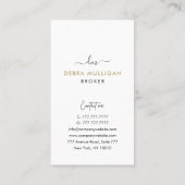 Modern Real Anwesen Agent Business Card Visitenkarte (Rückseite)