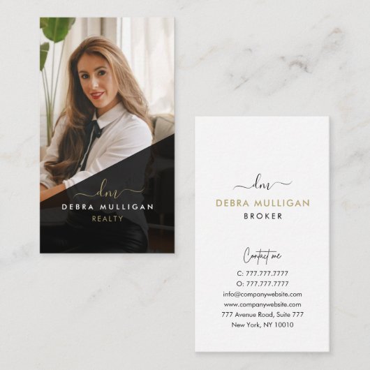 Modern Real Anwesen Agent Business Card Visitenkarte (Vorne/Hinten)
