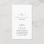 Modern Real Anwesen Agent Business Card Visitenkarte (Rückseite)