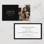 Modern Real Anwesen Agent Business Card Visitenkarte (Vorne/Hinten)