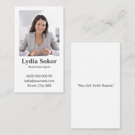 Modern Real Anwesen Agent Business Card Visitenkarte