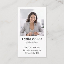 Modern Real Anwesen Agent Business Card Visitenkarte