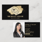 Modern Real Anwesen Business Card Visitenkarte (Vorne/Hinten)