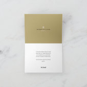 Modern Real Anwesen Danke Card - Monogram (Innenseite)