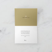 Modern Real Anwesen Danke Card - Monogram (Innenseite)