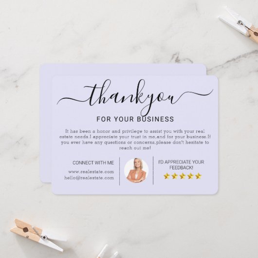 Modern Real Anwesen Housewarming Danke Karten (Vorderseite/Rückseite Beispiel)