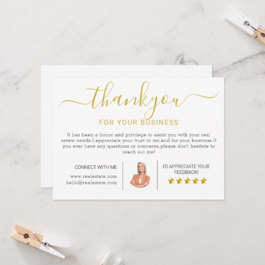 Modern Real Anwesen Housewarming Danke Karten (Vorderseite/Rückseite Beispiel)