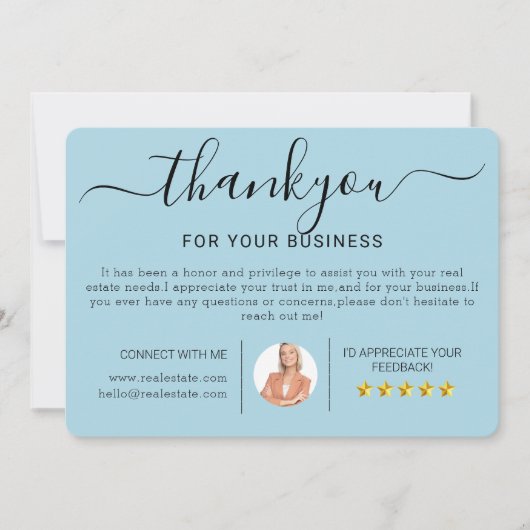 Modern Real Anwesen Housewarming Danke Karten (Vorderseite)